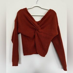 Moon & Madison - Tie Front Look Sweater